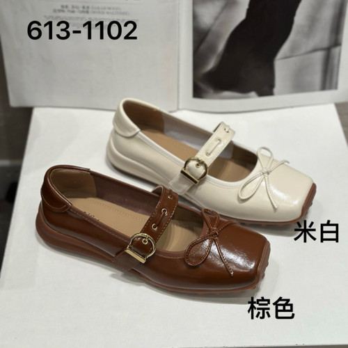 诗路花语V6M2026春夏复古玛丽珍鞋外穿平底单鞋芭蕾舞鞋613-1102