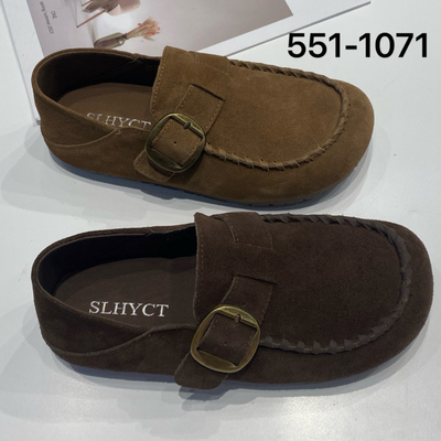 诗路花语春天2025秋时尚百搭舒适休闲女勃肯鞋女鞋乐福鞋551-1071