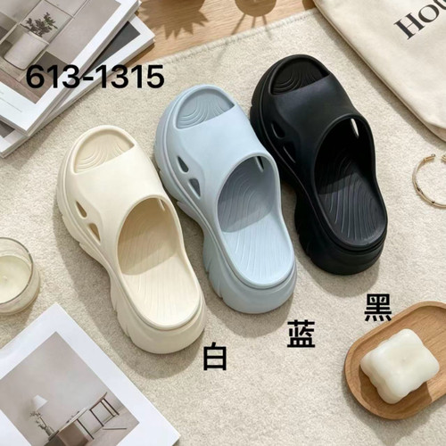 诗路花语V6M2026夏时尚厚底EVC防水拖鞋女百搭舒适凉拖鞋613-1315