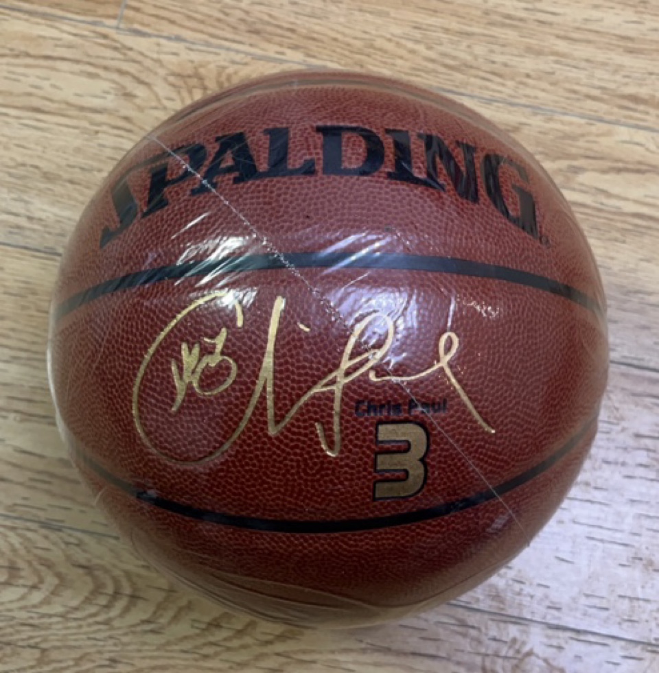 克里斯保罗签名 斯伯丁篮球74-642y 快船队标3号 CP3  正品保证