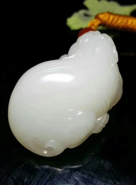 籽料貔貅招财纳福男款带证书挂件