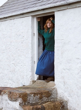 特价秋冬女士泡泡袖圆领羊毛马海毛混纺毛衣纯色针织衫百搭上衣