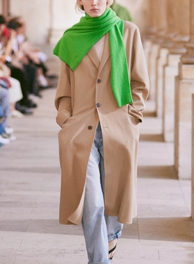 秋冬女士极简休闲风圆领纯色宽松百搭羊毛羊绒毛衣针织衫上衣