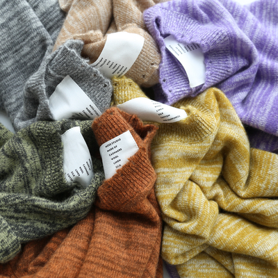 秋冬新款女士彩色羊绒衫