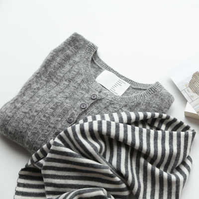 羊绒针织开衫毛衣上衣