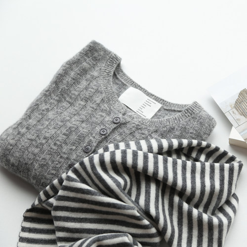 羊绒针织开衫毛衣上衣