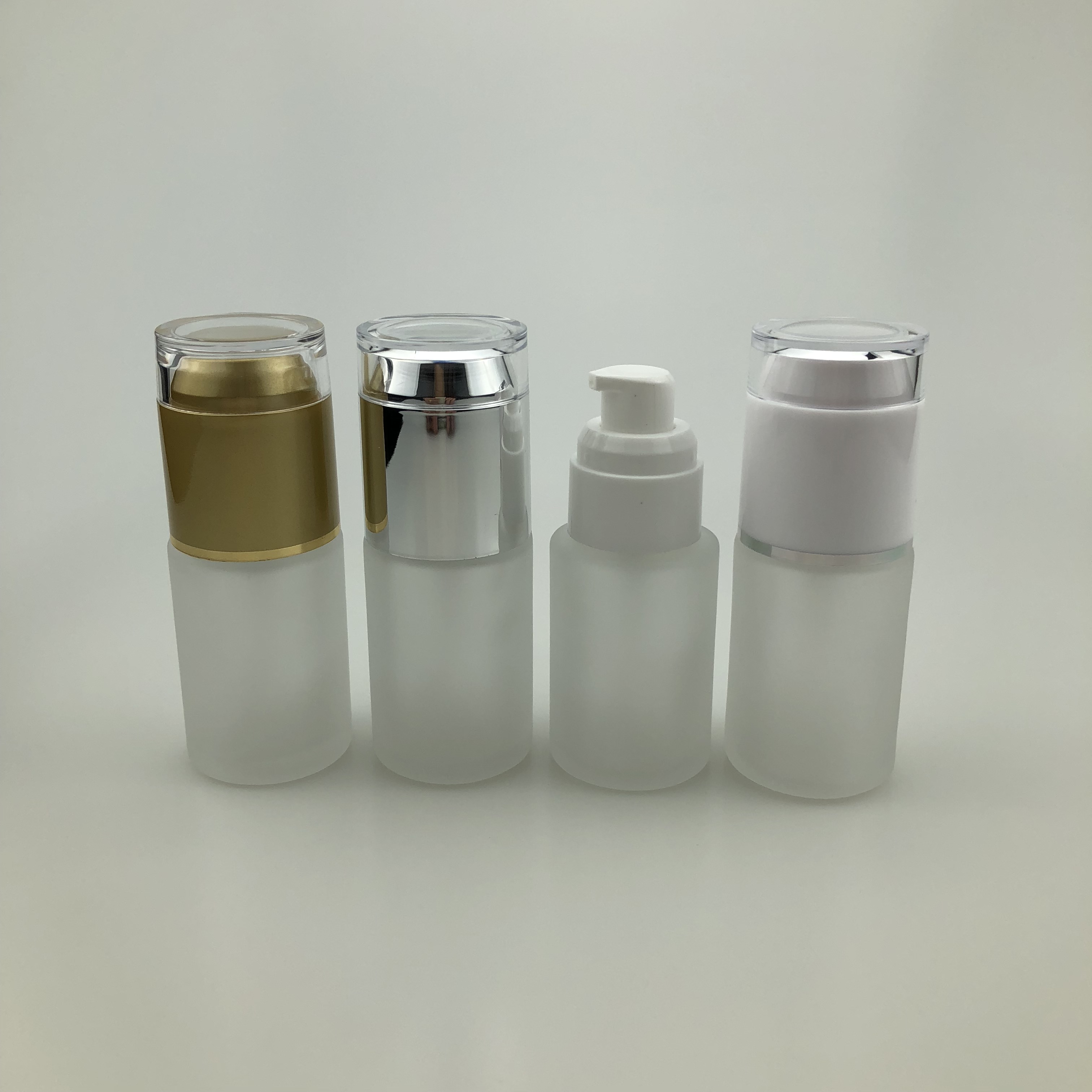 压泵瓶 包装瓶子 现货玻璃乳液分装瓶30ml 化妆品空瓶 高档玻璃瓶