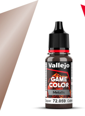 vallejo西班牙AV72059/128锤纹铜模型涂装水性基础手涂漆