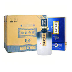 板城烧锅 板城和顺1956 纯粮浓香型 39度白酒450ml*4瓶【整箱】