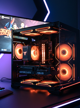 华硕i5 13400高配RTX5060台式电脑主机吃鸡三角洲DIY组装机全套