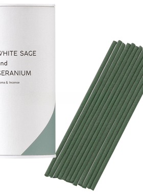 日本进口 白鼠尾草与天竺葵 Aroma&Incense 9.3cm 净化 线香 现货