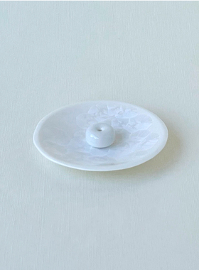 香座花结晶白日本进口陶瓷摆件