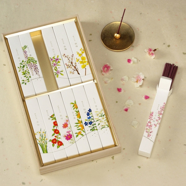 线香名香月の花日本进口净化12种图片