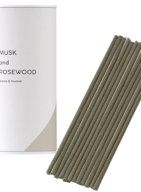日本进口 白麝香与红木 Aroma&Incense 9.3cm 室内净化 线香 现货