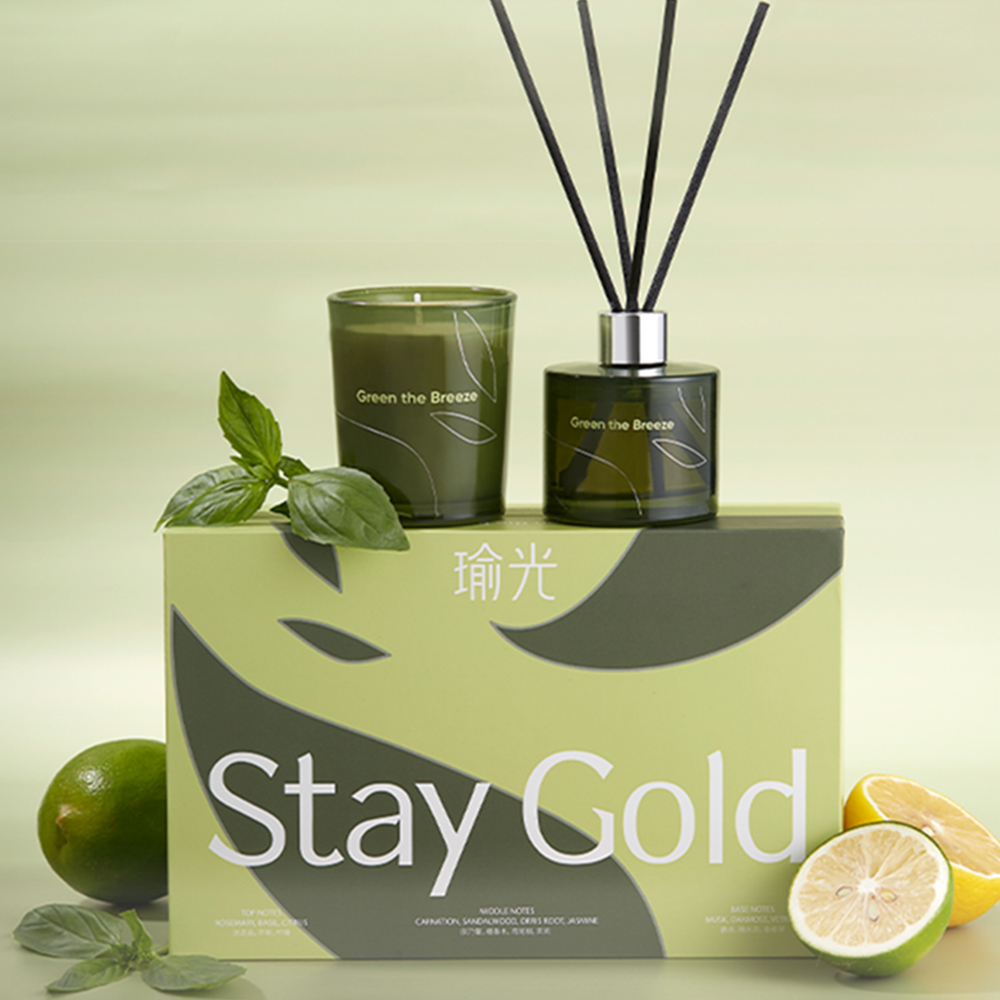 StayGold瑜光无火香薰蜡烛礼盒小众高级香氛生日结婚礼物伴手礼