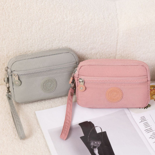 简约防水布艺手拿小包包