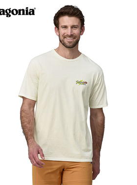 巴塔哥尼亚Patagonia 男士户外越野狗漫画短袖有机棉T恤 37733