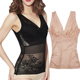 塑形内衣女塑身束腰背心式 上衣蕾丝簿款 紧身收肚子塑身性感美体衣