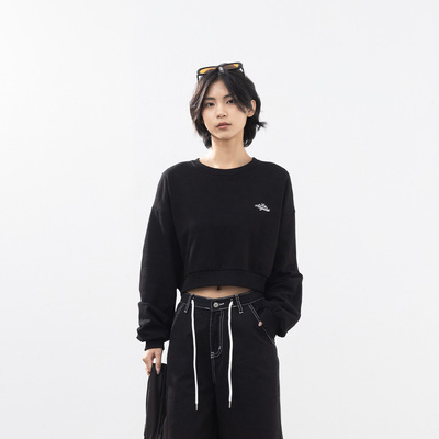 Losangeles刺绣短版卫衣