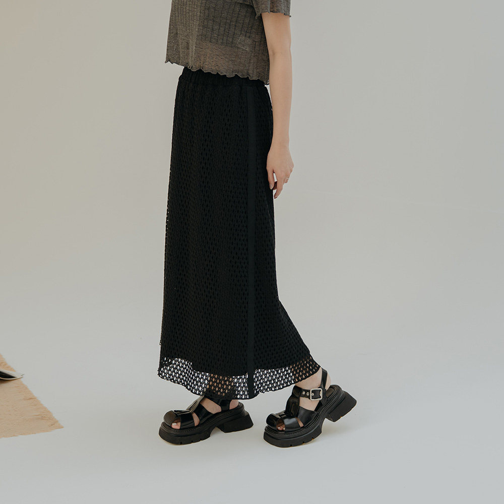 QUEENSHOP 2025春夏新品女装缇花镂空侧织带直筒长裙03021568,女装/女士精品,半身裙,淘宝优惠券,粉丝福利购,淘宝优惠卷