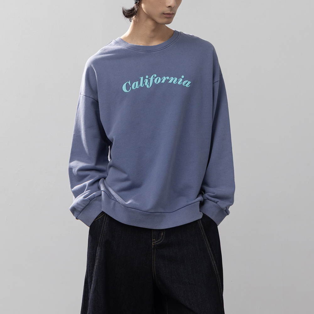 男装California洗水长袖卫衣