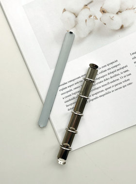 M5插板夹银色金属活页环手帐本简单改造背板简便A8五孔本子DIY配