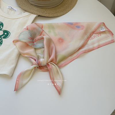 海边沙滩旅游方巾温柔少女夏季