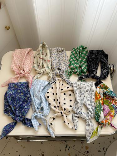 春秋夏小清新女多用途方巾头巾