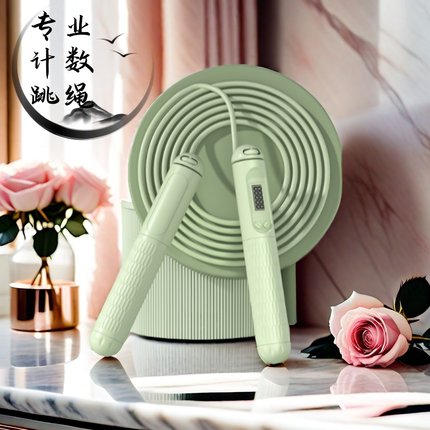 儿童竹节跳绳签名款中考小学生体育可调节跳绳专业计数减肥钢丝绳