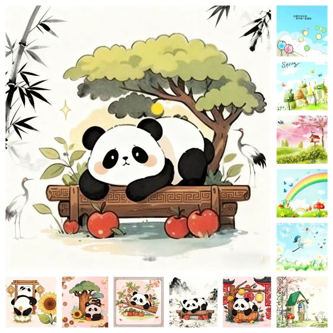 家用创意简约房间自粘防水卡通可爱灯开关贴墙贴插座翻新装饰贴纸