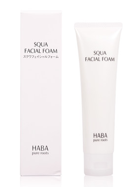 日本 HABA 鲨烷 泡沫 保湿洁面乳洗面奶 100g 滋润敏感干燥肌适用