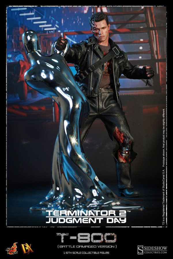 现货 ht hottoys  dx13 终结者t800 战损版 阿诺施瓦性格
