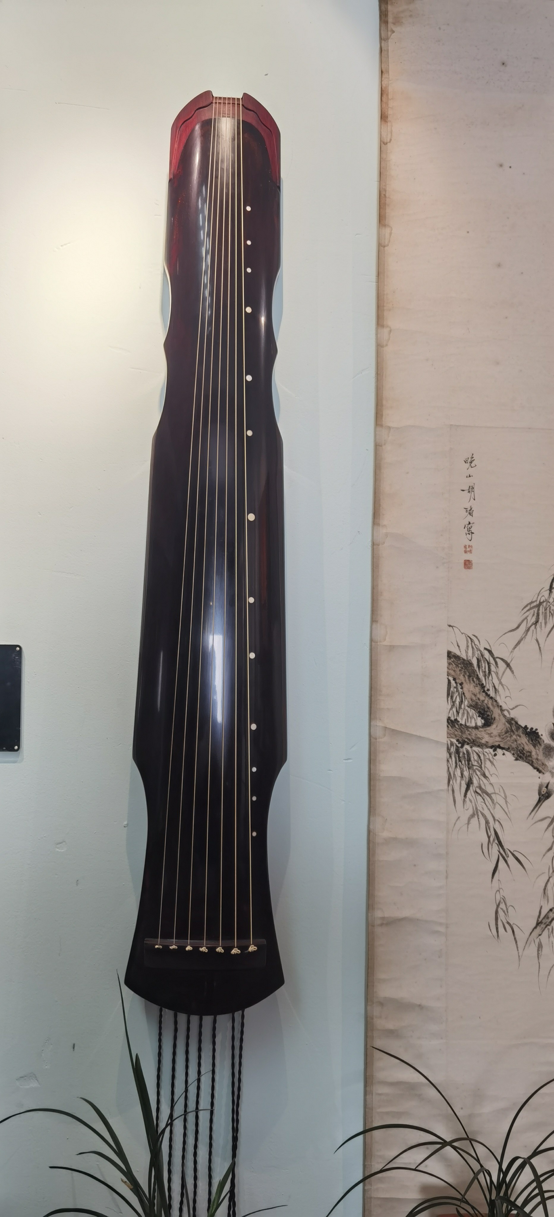 【小雅】崇彼南山品牌古琴 川桐、杉木面 梓木底 纯生漆鹿角霜