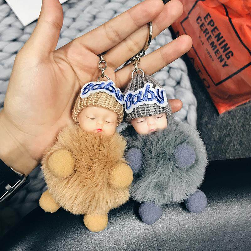 睡眠娃娃钥匙扣女韩国可爱创意汽车钥匙链挂件毛绒包包挂饰|msdalam kategori seperai dan bantal, lain - dari Buy2taobao.com untuk memberikan perkhidmatan ejen Taobao profesional membeli