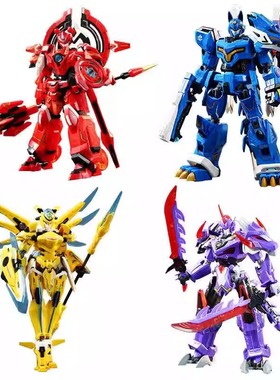 奇妙积木银河封神纪QM81008机甲火莲机神玩具拼装模型手办男孩