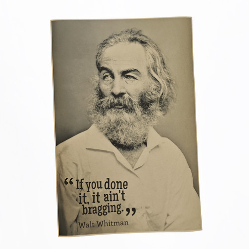 美国诗人 沃尔特·惠特曼 Walt Whitman 草叶集 文艺人物挂图