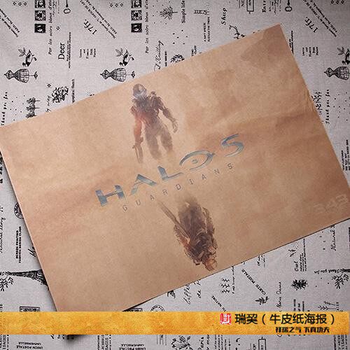 光环 游戏海报 halo 5 光晕 宣传挂图 流行网游装饰画 网吧招贴画