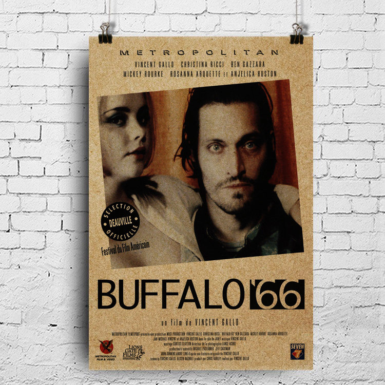 电影海报40*60cm buffalo-66水牛城66文森特·加洛vincent gallo