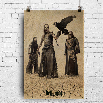 复古摇滚乐队海报巨兽波兰黑金属乐队40*60cm Behemoth