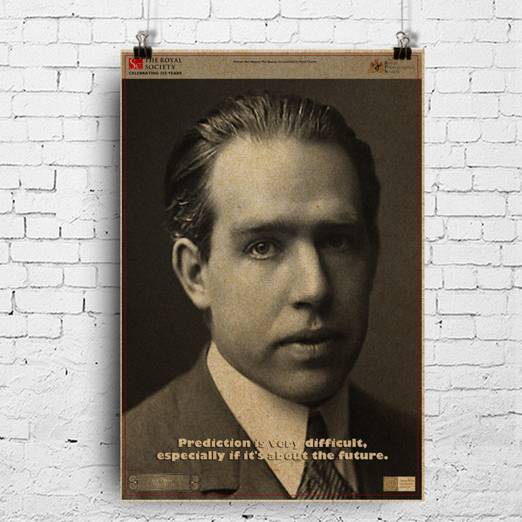 科学家海报 尼尔斯·玻尔niels bohr 丹麦物理学家 玻尔模型挂图