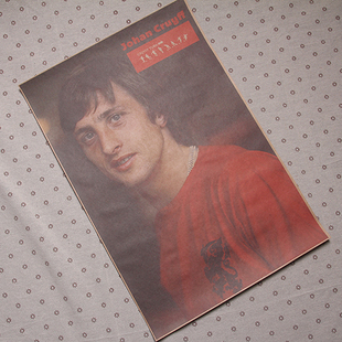 克鲁伊夫海报Cruyff 足球明星荷兰飞人历史上的伟大球员复古定制