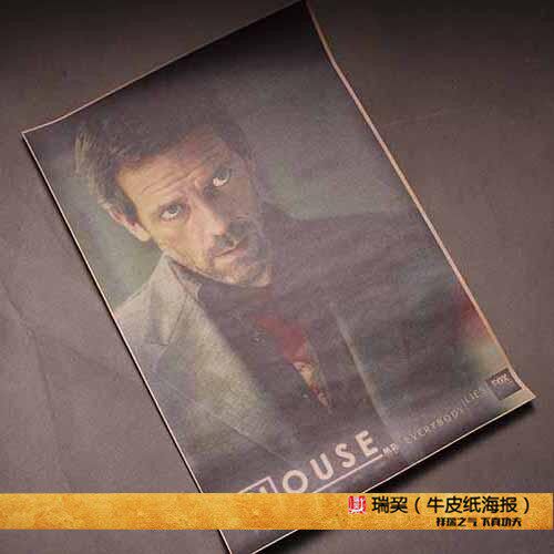 豪斯医生海报house m.d医神 休·劳瑞海报流氓医生美剧定制宣传画