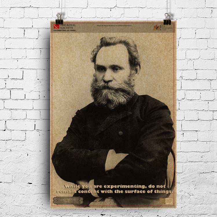 海报 伊凡巴甫洛夫 pavlov 俄罗斯生理学家心理学家 科学人物挂图