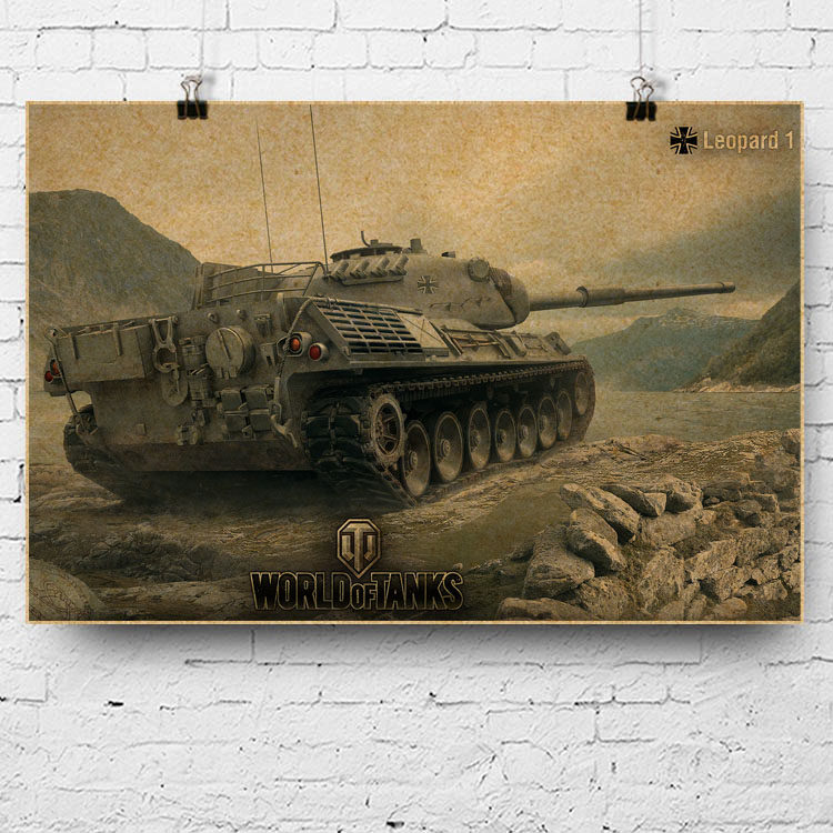 游戏海报 坦克世界 leopard1 豹1 十级中型坦克 联邦德国陆军海报
