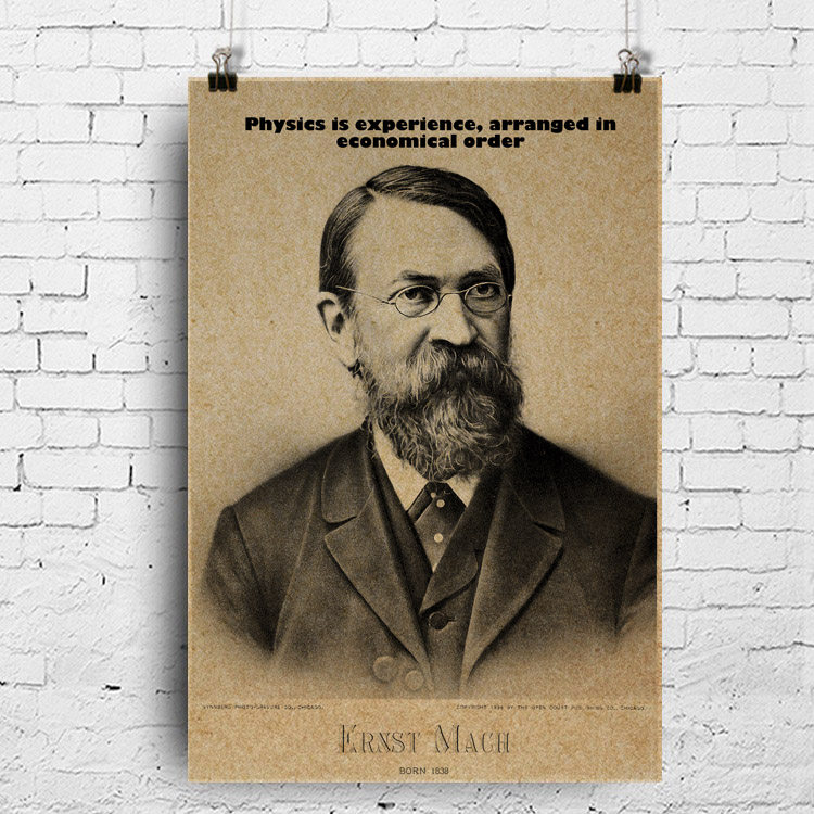 科学家海报 恩斯特·马赫 ernst mach 奥地利捷克物理学家挂图