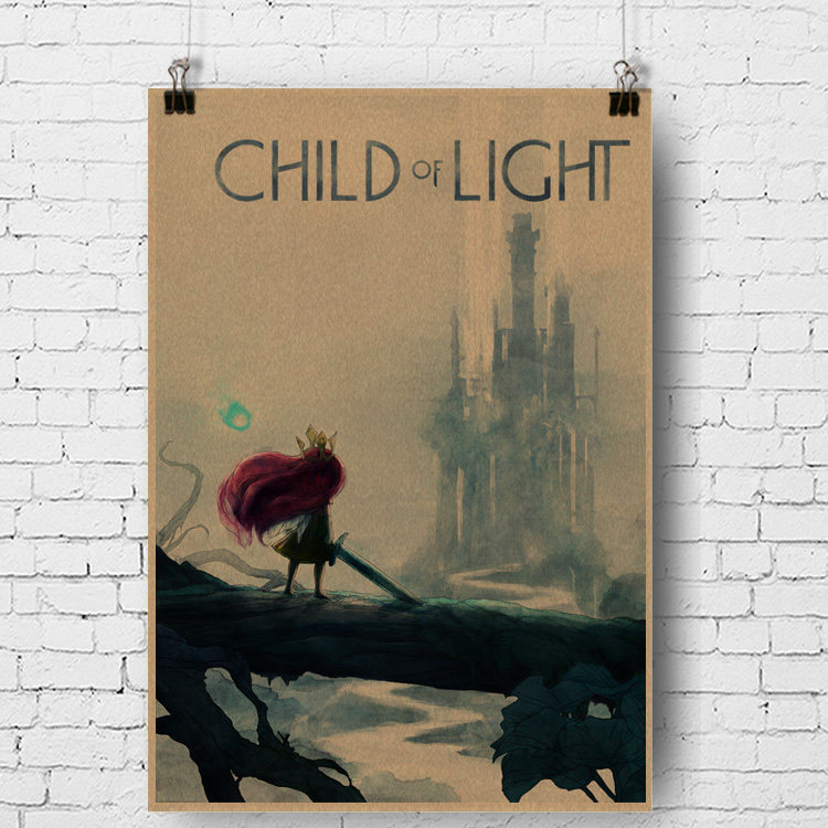 光之子 育碧出品日式rpg child of light 光明之子海报游戏海报
