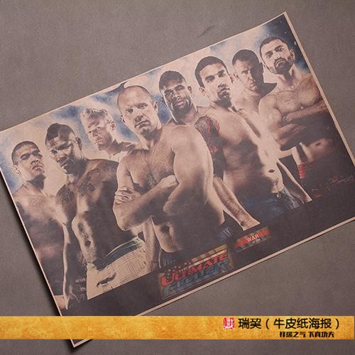 MMA综合格斗海报笼斗 UFC自由搏击 菲多Fedor海报 战警米尔科