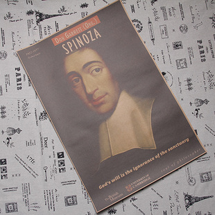 斯宾诺莎肖像画海报Spinoza神学政治论西方哲学史挂图复古装饰画