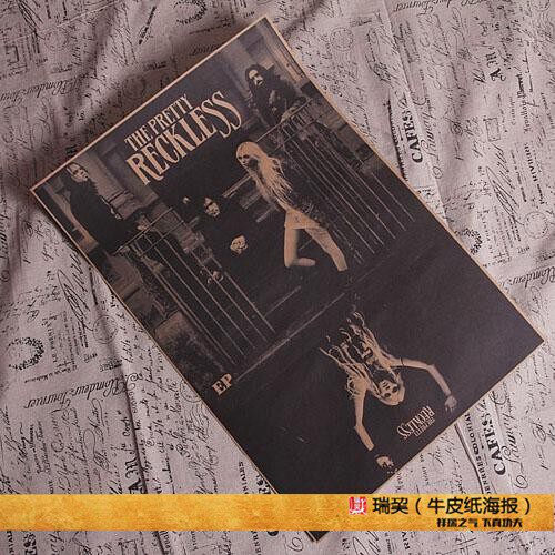 摩森海报原版摇滚牛皮纸复古版本