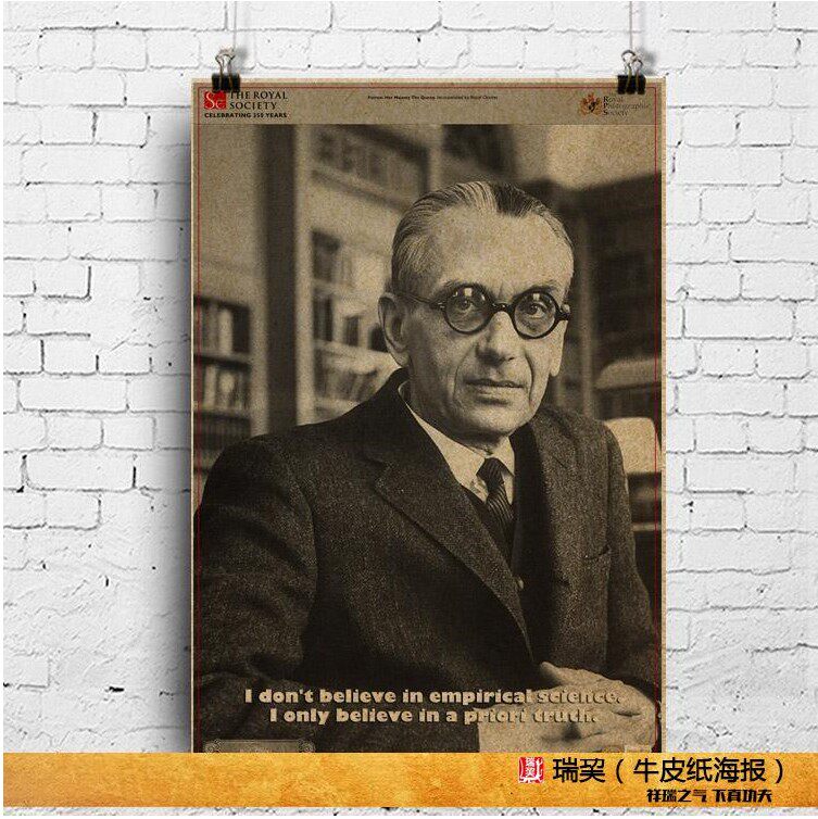 科学家海报 库尔特·哥德尔 kurt godel不完备定理美国逻辑学家